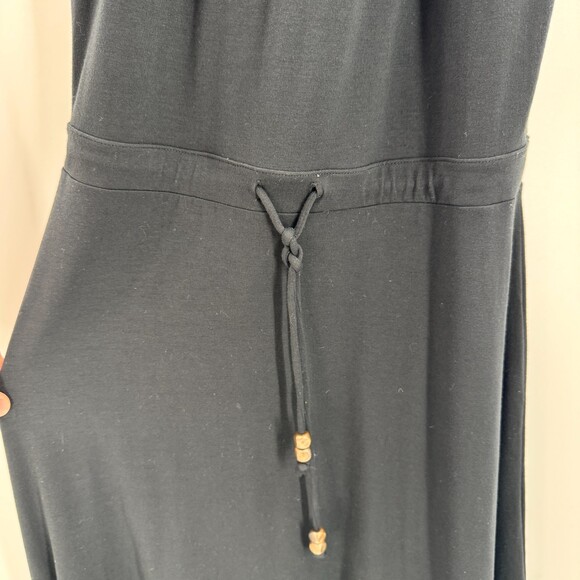 ATHLETA Black Malti Patio Halter Top High Low Maxi Dress Size M - Picture 4 of 11